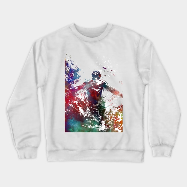 Swimmer sport art #swimmer #sport Crewneck Sweatshirt by JBJart